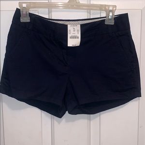 J Crew 00 navy chino shorts NEW!!